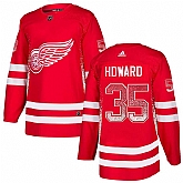 Red Wings 35 Jimmy Howard Red Drift Fashion Adidas Jersey,baseball caps,new era cap wholesale,wholesale hats